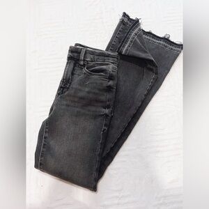 Good American Charcoal Flare Jeans